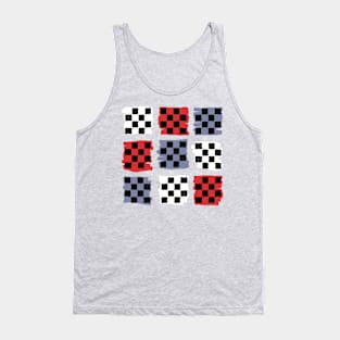 Checkerboard Scribble Tank Top